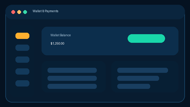 Wallet Page preview